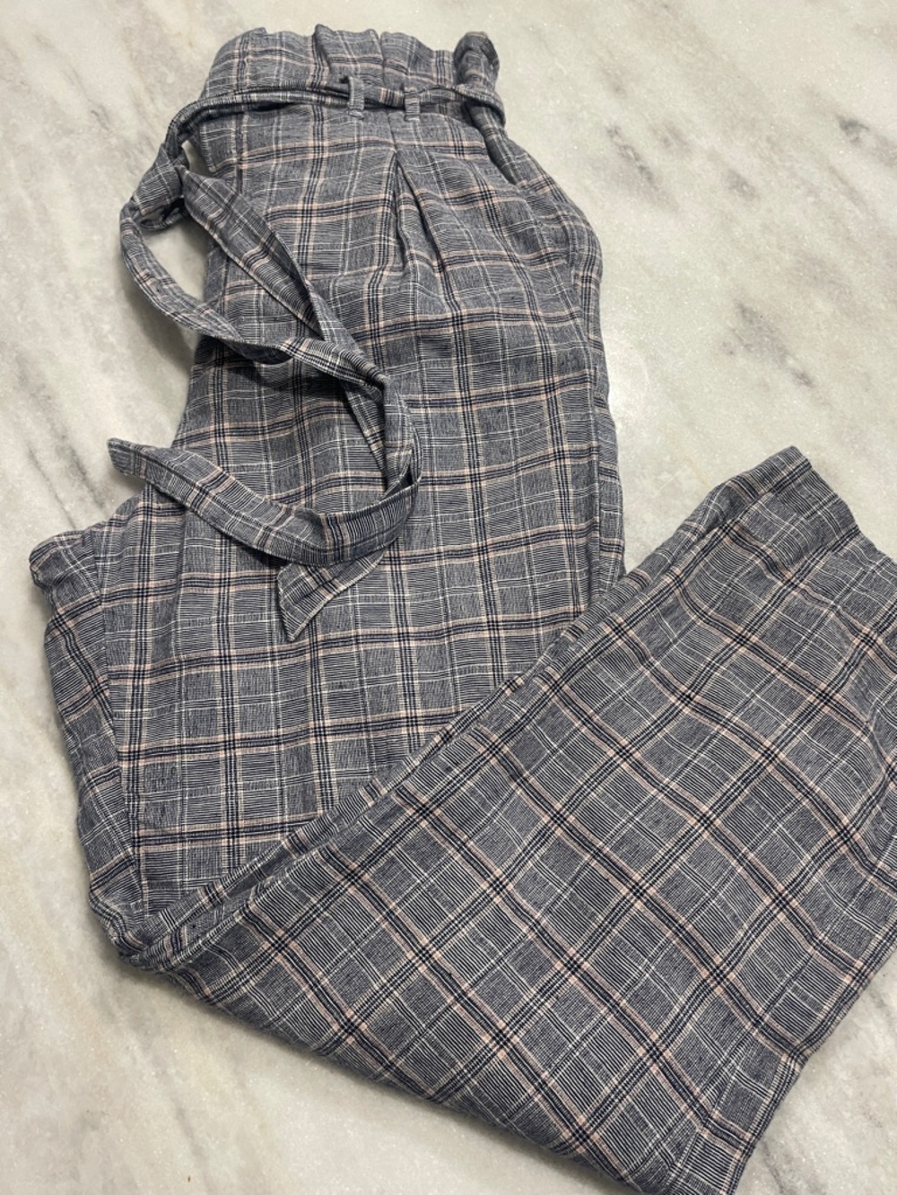 American Eagle Outfitters Plaid Paperbag Pants